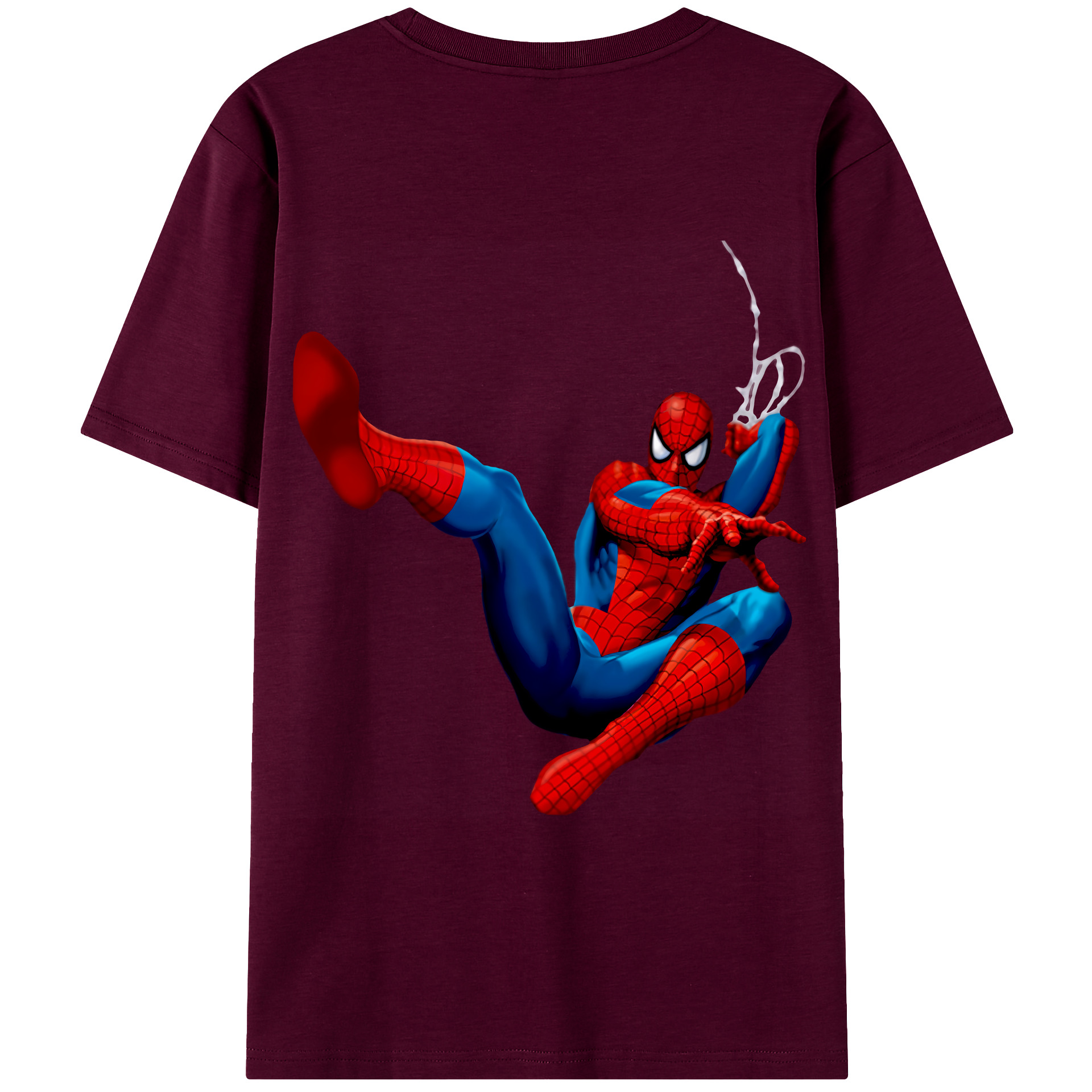 （画像用） Spider Man スパイダーマン レディース半袖Tシャツ(バックプリント)
